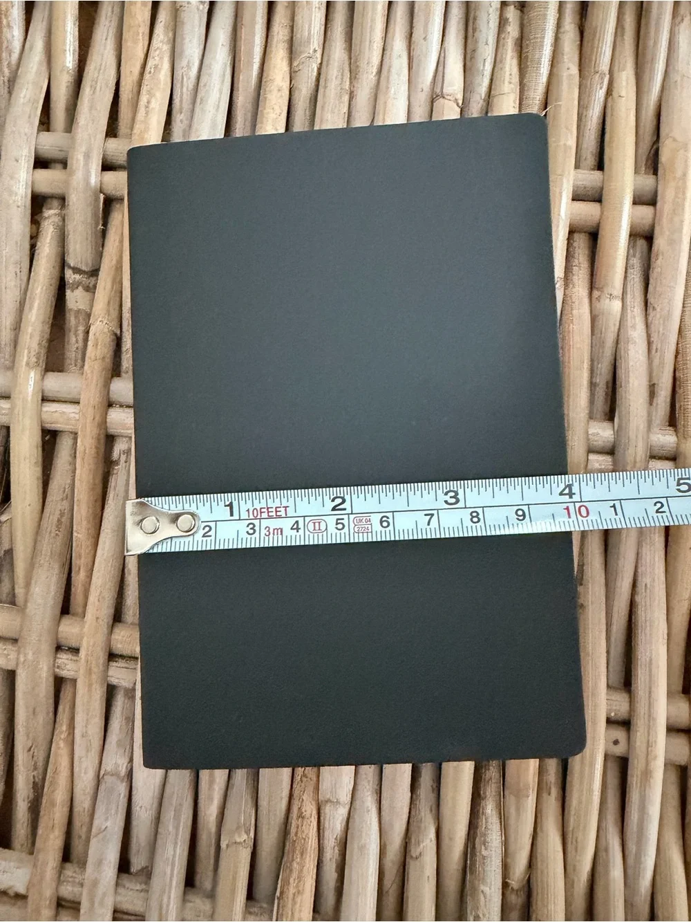 Flying Tiger Copenhagen- A6 Black Lined Journal Notebook with Rainbow Spine